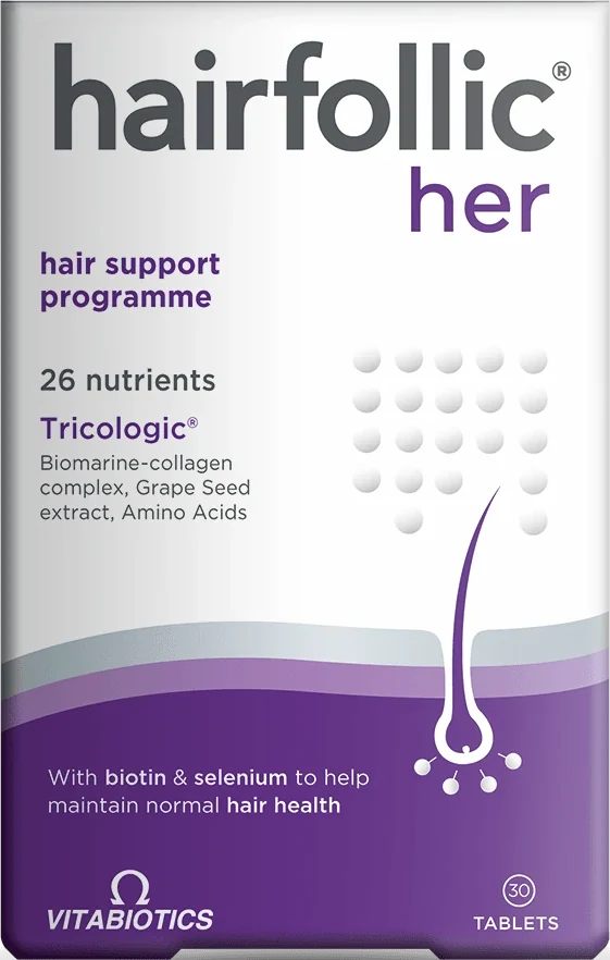 هێرفۆلیک بۆ ژنان بۆ تەندروستی قژ – Hairfollic Woman, 60 حەب